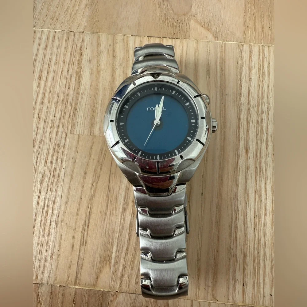 Fossil big tic AM-3553 stainless steel watch